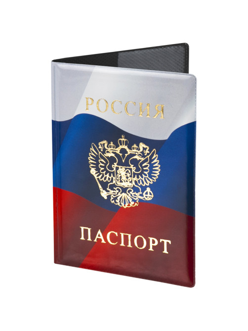 Обложка для паспорта, ПВХ, триколор, STAFF, 237581