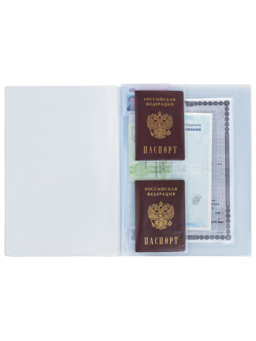 Папка-органайзер, обложка семейная для 1-го комплекта документов, А4, ПВХ, матовая, STAFF, 238337