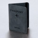 Обложка для паспорта и документов с защитой НАБОР 2 шт., 9 карманов, резинка, экокожа, темно-голубая/розовая, BRAUBERG, 238764