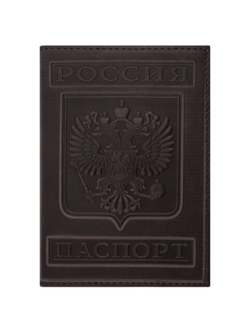 Обложка для паспорта натуральная кожа гладкая, 