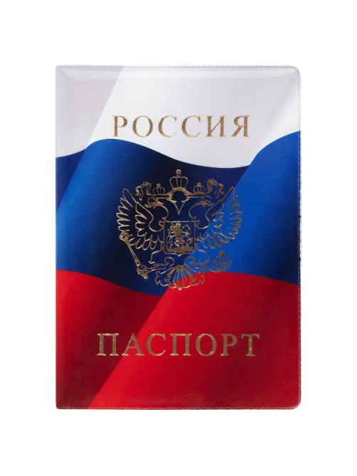 Обложка для паспорта, ПВХ, триколор, STAFF, 237581