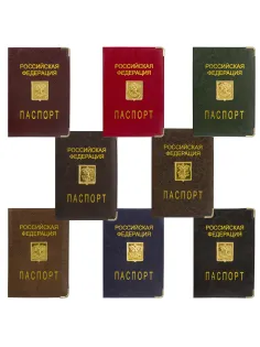 Обложка для паспорта, металлический шильд с гербом, ПВХ, ассорти, STAFF, 237579