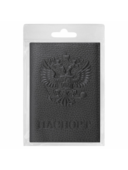 Обложка для паспорта натуральная кожа флоттер, 