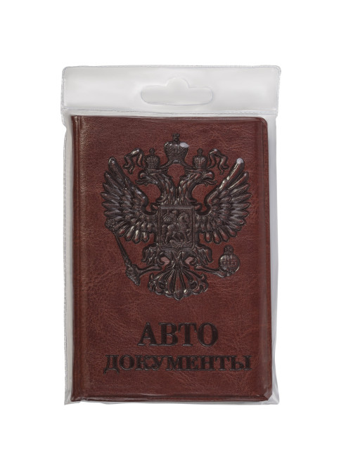 Обложка для автодокументов STAFF, полиуретан под кожу, 