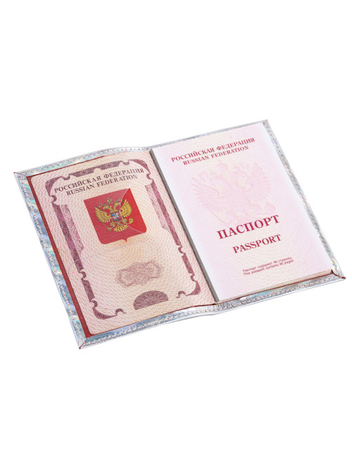 Обложка для паспорта натуральная кожа кайман, 