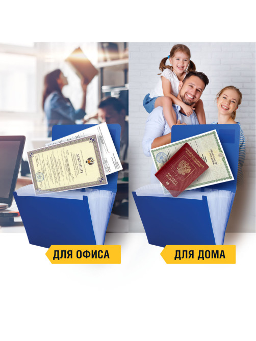 Папка на резинках BRAUBERG 