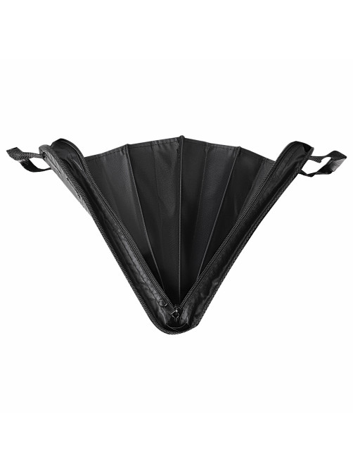 Папка-портфель пластиковая BRAUBERG А4+ (375х305х60 мм), 4 отделения, 2 кармана, на молнии, черный, 225169
