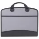 Папка-портфель пластиковая BRAUBERG А4+ (375х305х60 мм), 4 отделения, 2 кармана, серая, 228685