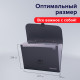 Папка-портфель пластиковая BRAUBERG А4 (327х254х30 мм), 13 отделений, серая, 221438