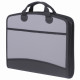Папка-портфель пластиковая BRAUBERG А4+ (375х305х60 мм), 4 отделения, 2 кармана, серая, 228685