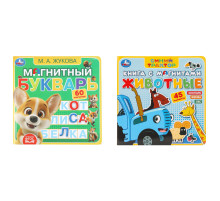 Книга с магнитами, 6 страниц, 2 вида, 200х200 мм, АССОРТИ, УМКА