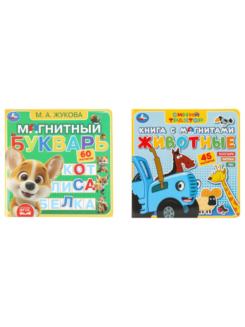 Книга с магнитами, 6 страниц, 2 вида, 200х200 мм, АССОРТИ, УМКА
