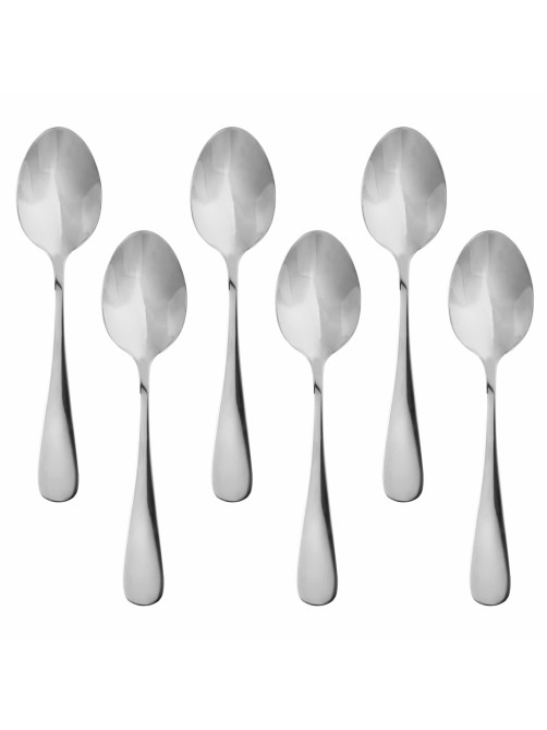 Ложки чайные 13,5 см STANDARD КОМПЛЕКТ 6 шт., нержавеющая сталь, серебристые, ПАКЕТ, DASWERK (ДАСВЕРК), 881142