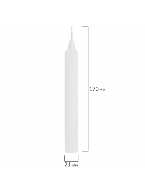Свечи хозяйственные Maxi Life, до 6 часов, КОМПЛЕКТ 25 шт., H=170 мм, D=21 мм, в коробке, LAIMA, 609203