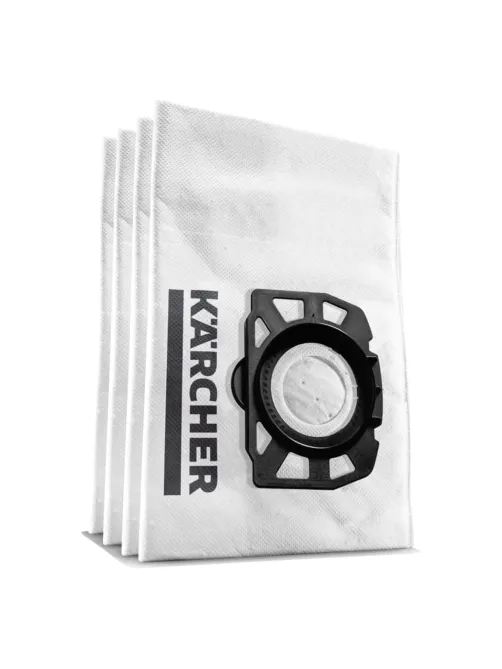 Мешки для сбора пыли KARCHER, КОМПЛЕКТ 4 шт., нетканые, пылесосы WD2 Plus/3, SE 4001/02, 2.863-314.0