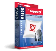 Мешок для пылесоса (пылесборник) синтетический TOPPERR SM 90, SAMSUNG, КОМПЛЕКТ 4 шт., 1407