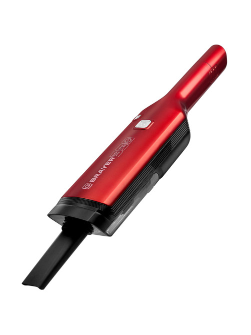 Пылесос вертикальный беспроводной BRAYER BR4264, потребляемая мощность 200 Вт, контейнер 0,5 л, красный