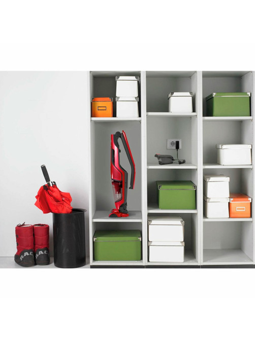 Пылесос вертикальный беспроводной GORENJE SVC252GFR 2 в 1, мощность 161 Вт, контейнер 0,5 л, красный