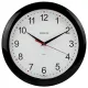 Часы настенные TROYKATIME (TROYKA) 11100112, круг, белые, черная рамка, 29х29х3,5 см