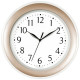 Часы настенные TROYKATIME (TROYKA) 122281201, круг, белые, золотая рамка, 30х30х3,8 см