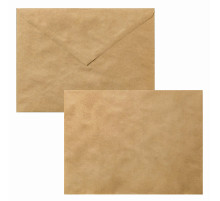 Конверты С5 (162х229 мм) КРАФТ, клей, 90 г/м2, КОМПЛЕКТ 50 шт., треугольный клапан, BRAUBERG, 112364