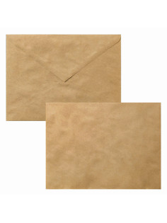 Конверты С5 (162х229 мм) КРАФТ, клей, 90 г/м2, КОМПЛЕКТ 50 шт., треугольный клапан, BRAUBERG, 112364