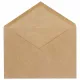 Конверты С6 (114х162 мм) КРАФТ, клей, 90 г/м2, КОМПЛЕКТ 1000 шт., треугольный клапан, 58211
