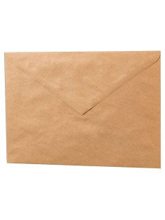 Конверты С5 (162х229 мм) КРАФТ, клей, 90 г/м2, КОМПЛЕКТ 1000 шт., треугольный клапан, 76423