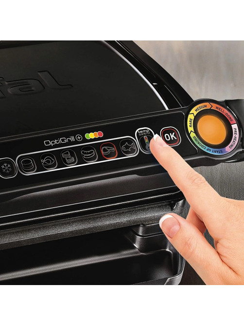 Электрогриль TEFAL GC714834, 2000 Вт, съемные панели, регулировка температуры, черный, 7211002749