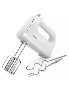 Миксер PHILIPS HR3705/00, 300 Вт, 5 скоростей, 2 венчика, 2 крюка для теста, белый