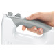 Миксер BOSCH MFQ 36480, 450 Вт, 5 скоростей, 6 насадок, стакан, белый, MFQ36480