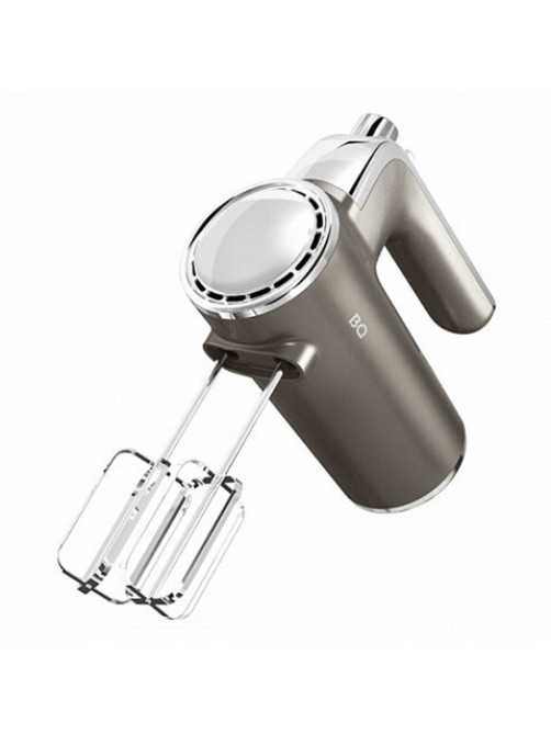 Миксер BQ (БИ-КЬЮ) MX420, 500 Вт, 5 скоростей, 2 венчика, 2 крюка для теста, серый, 86193215