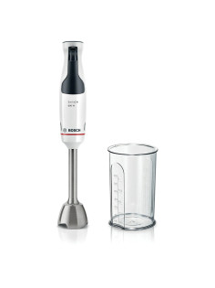 Блендер погружной BOSCH MSM4W210, 600 Вт, 1 скорость, 1 насадка, стакан, белый