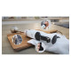Блендер погружной BOSCH MSM4W210, 600 Вт, 1 скорость, 1 насадка, стакан, белый