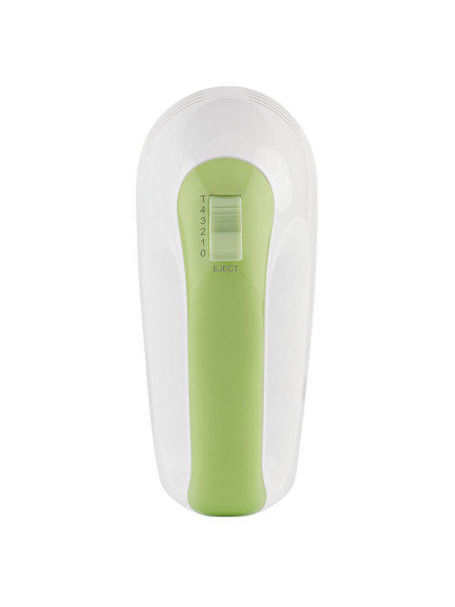 Миксер SCARLETT SC-HM40S15, 400 Вт, 5 скоростей, 2 венчика, 2 крюка для теста, белый/зеленый