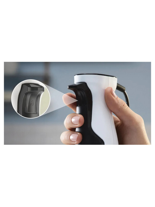 Блендер погружной BOSCH MSM4W210, 600 Вт, 1 скорость, 1 насадка, стакан, белый