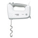 Миксер BOSCH MFQ 36480, 450 Вт, 5 скоростей, 6 насадок, стакан, белый, MFQ36480