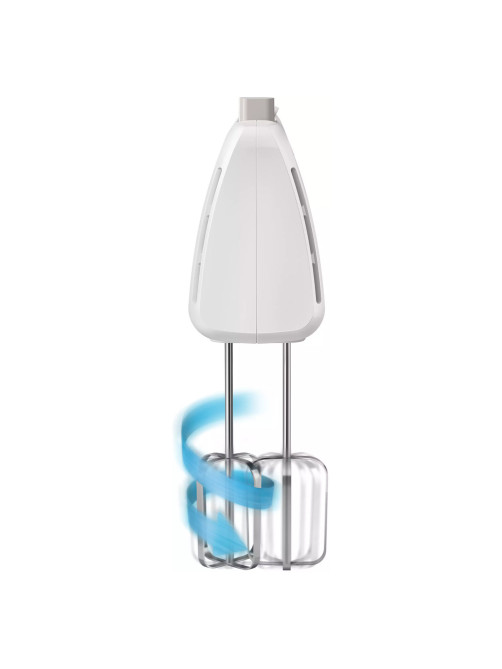 Миксер PHILIPS HR3705/00, 300 Вт, 5 скоростей, 2 венчика, 2 крюка для теста, белый