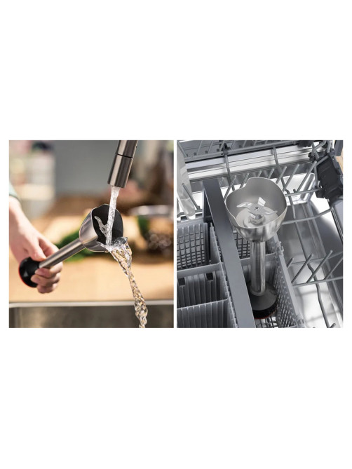 Блендер погружной BOSCH MSM4W210, 600 Вт, 1 скорость, 1 насадка, стакан, белый