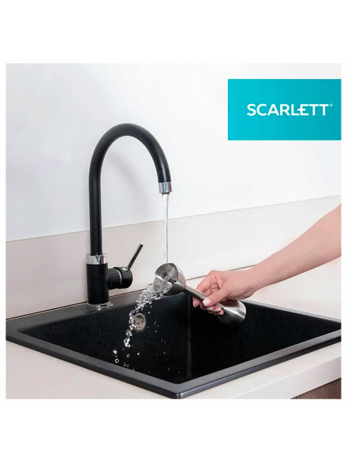Блендер погружной SCARLETT SC-HB42F40, 2200 Вт, 9 скоростей, 3 насадки, стакан, черный