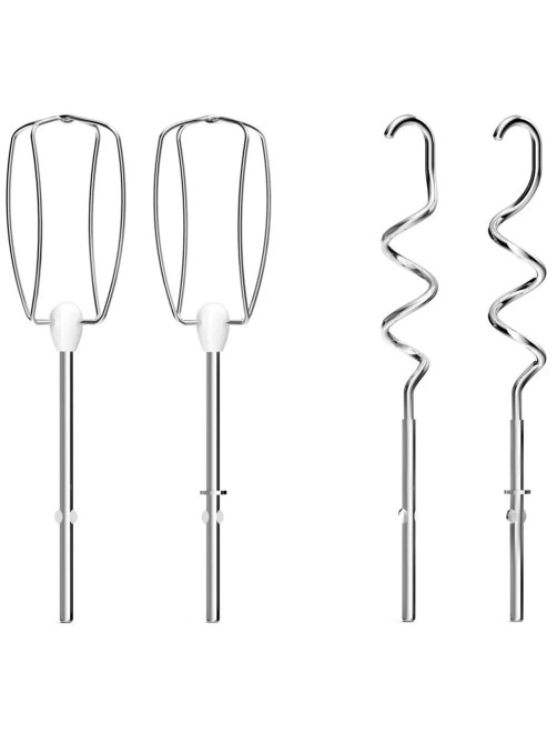 Миксер MOULINEX HM460110, 500 Вт, 5 скоростей, 2 венчика, 2 крюка для теста, белый, 7211004400