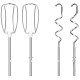 Миксер MOULINEX HM460110, 500 Вт, 5 скоростей, 2 венчика, 2 крюка для теста, белый, 7211004400