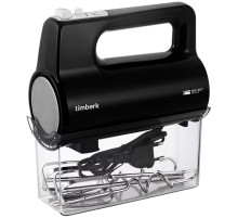 Миксер TIMBERK T-HM40S50, 700 Вт, 5 скоростей, 2 венчика, 2 крюка для теста, контейнер, черный