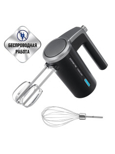 Миксер беспроводной POLARIS PHM 2024 CordLess, 200 Вт, 3 скорости, взбивание и перемешивание, черный, 55658