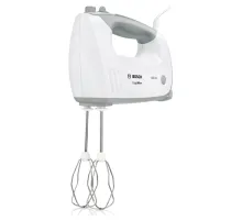 Миксер BOSCH MFQ 36480, 450 Вт, 5 скоростей, 6 насадок, стакан, белый, MFQ36480
