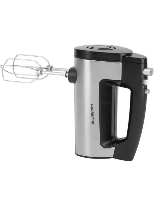 Миксер POLARIS PHM 5009A, 500 Вт, 6 скоростей, 2 венчика, 2 крюка для теста, черный, 25323