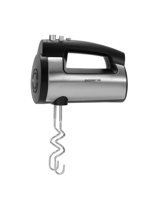 Миксер POLARIS PHM 5009A, 500 Вт, 6 скоростей, 2 венчика, 2 крюка для теста, черный, 25323