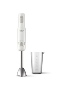Блендер погружной PHILIPS HR2534/00, 650 Вт, 1 скорость, 1 насадка, стакан, белый