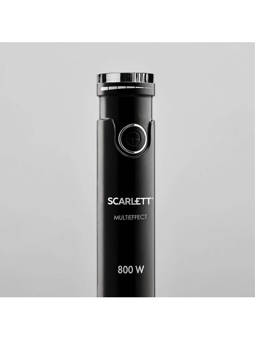 Блендер погружной SCARLETT SC-HB42M49, 800Вт, 14 скоростей, 4 насадки, стакан, черный