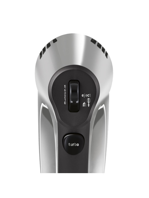 Миксер MOULINEX HM310E10, 300Вт, 5 скоростей, 2 венчика, 2 крюка для теста, серый, 8010001084